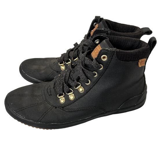 Keds Black Scout Splash Water Resistant Rain Boots Sz 8 - Picture 3 of 6